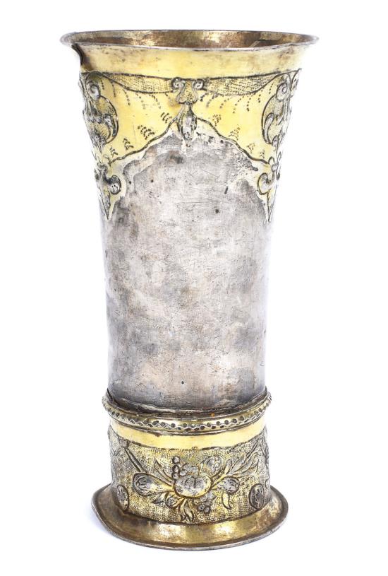 Pahar transilvanean din argint aurit Jeremias Jekel, cca. 1640, piesa rara