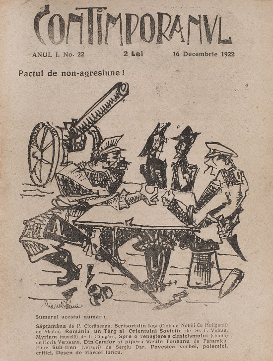 Revista Contimporanul, anul I, numarul 22 din 16 decembrie 1922