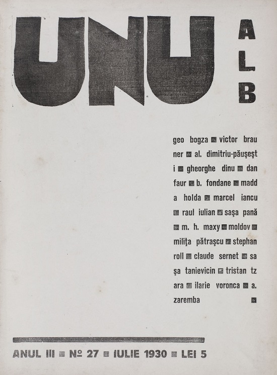 Revista unu, numarul 27, 1930