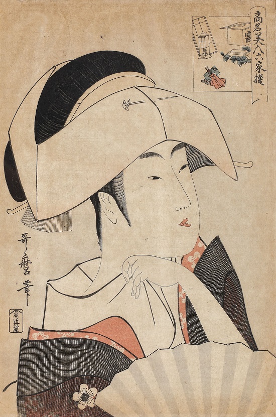 Utamaro Kitagawa - Portretul ghei?ei Tomimoto Toyohina (din seria ”Frumuse?i renumite'')-